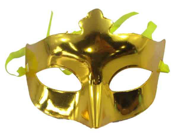 Маска пластик Классика золото ВП