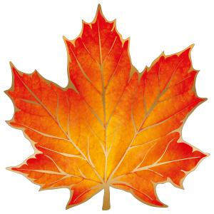 Украшения на скотче 16х16см Кленовый лист (уп20) /ИмП