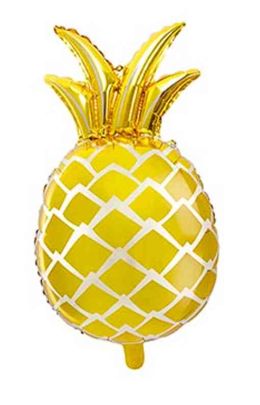 Шар фольга фигура Ананас Gold 25" 63смбренд