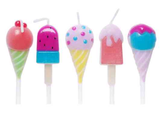 Свечи набор Мороженки 8см (уп5) ВС