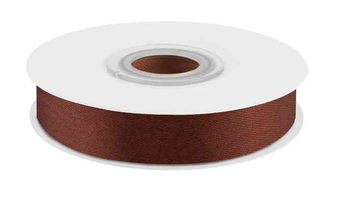 Лента атлас 12х22,85м Шоколадный