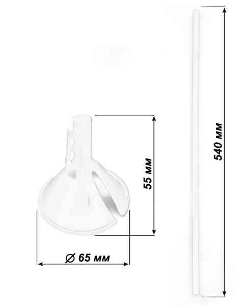 Розетки для шаров Макси Прозрачный (уп40) ИПХ