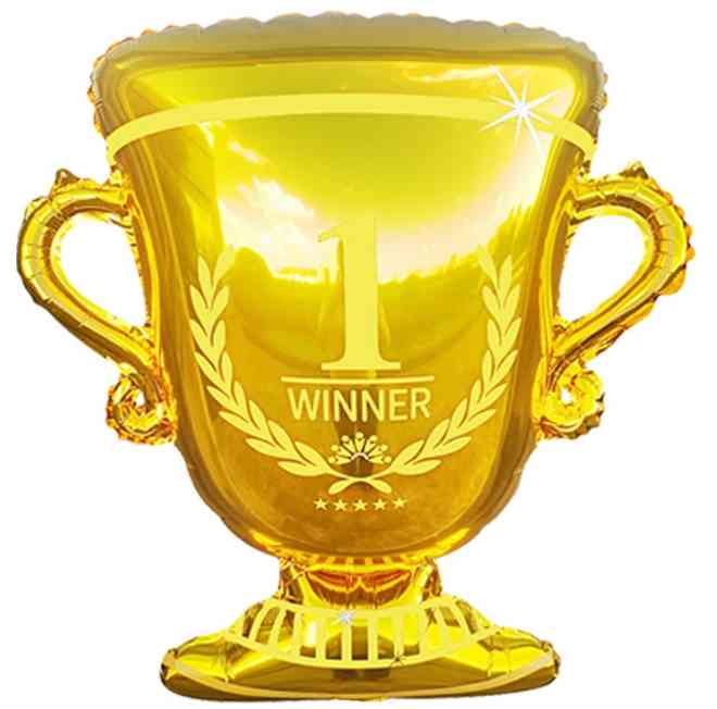 Шар фольга фигура Кубок Чемпиона Золото 29" 74см FL (упак)