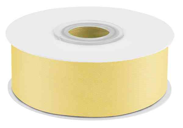 Лента атласная 2,5х22,85м Нежно-желтый