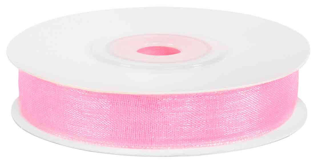 Лента органза 1,2х22,85м Розовый ДБ