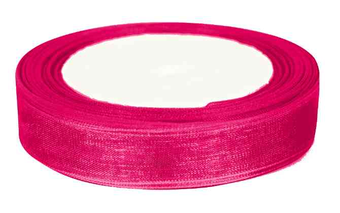Лента органза 1,2х22,85м Фуксия ДБ