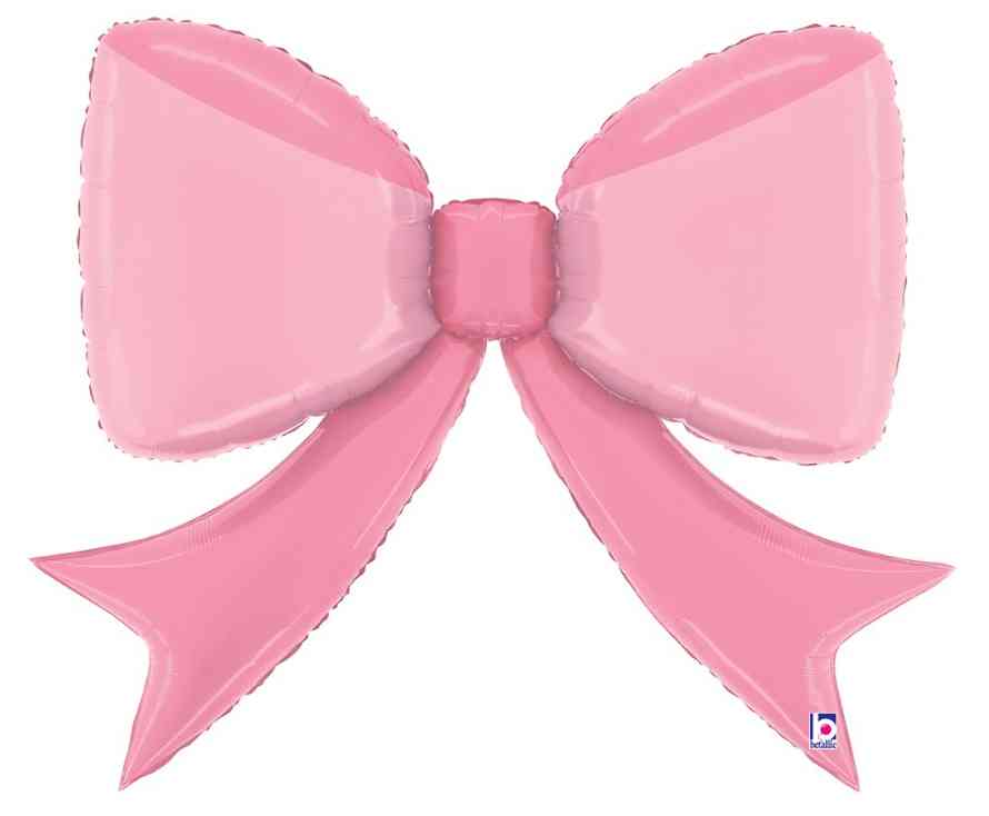 Шар фольга фигура Бант Розовый 41" 104см BT (упак)