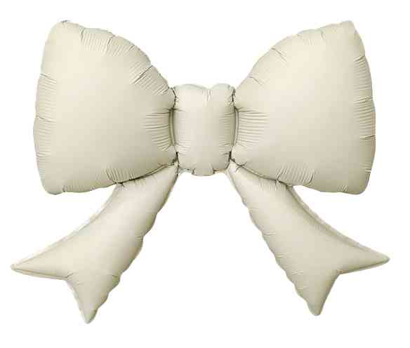 Шар фольга мини с клапаном Бант Кремовый Сатин 21" 53смFL