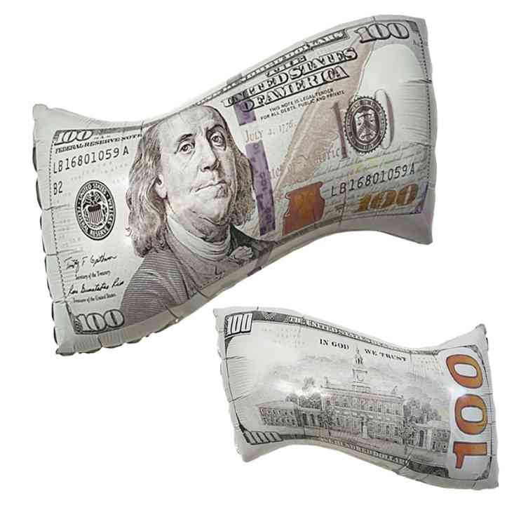 Шар фольга фигура Деньги Доллар 26" 66см FL (упак)