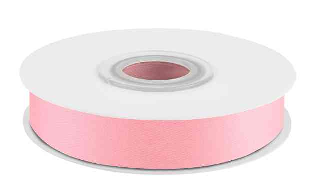 Лента атласная 12х22,85м Светло-розовый
