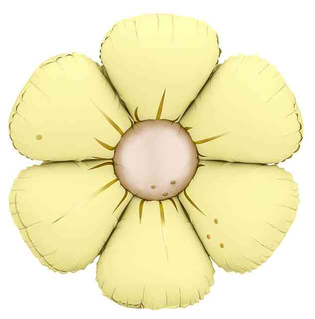 Шар фольга фигура Цветок Ромашка Желтый 25" 64смFL