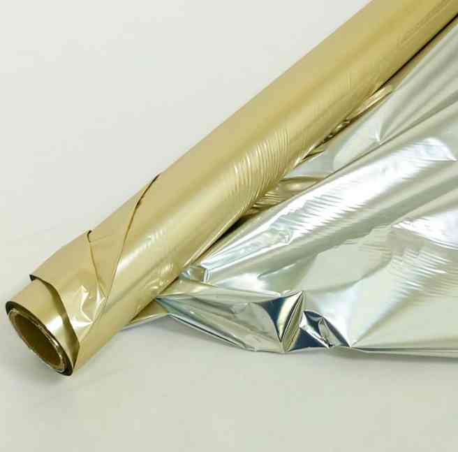 Полисилк рулон 1х20м Золото Серебро 1188 БР