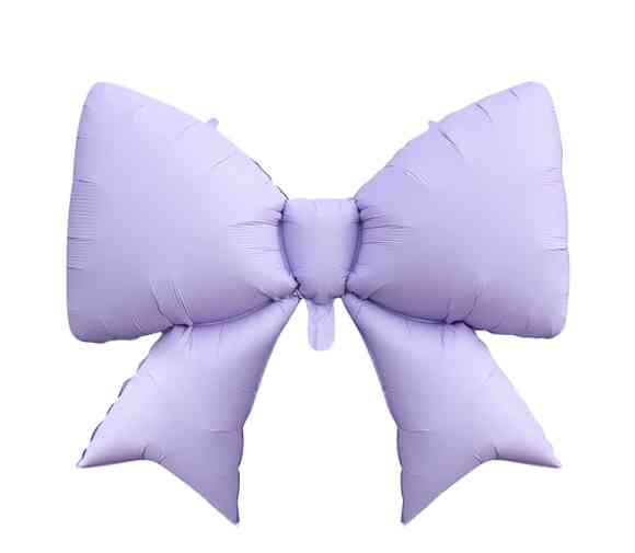 Шар фольга фигура Бант Лиловый 39" 98см АА (упак)