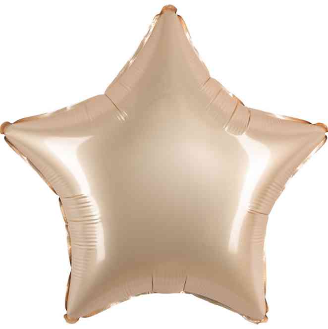 Шар фольга без рисунка 18"Fm звезда Звездное золото матовый