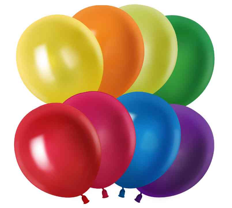 Шар латекс без рисунка 12" 512 металлик Ассорти (100шт)