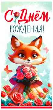 Конверт для денег С днем рождения! ФДА