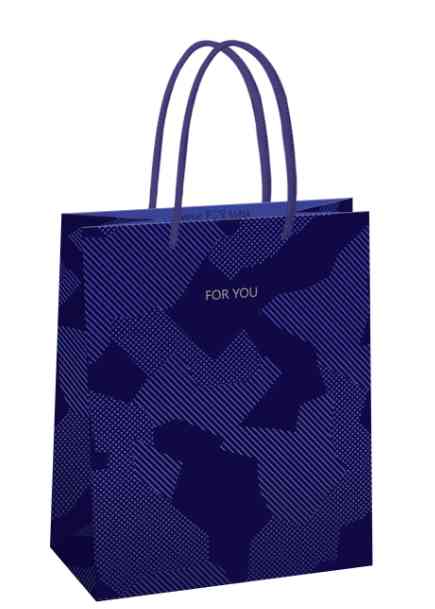 Пакет бумажный BC 18х23см Blue pattern MESHU