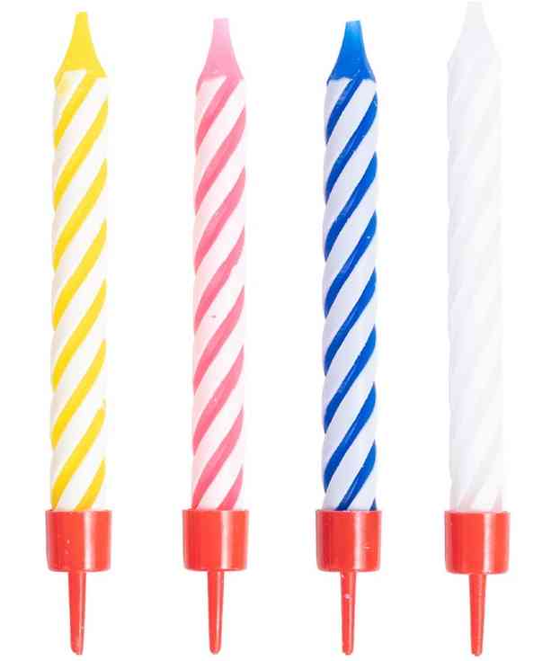 Свечи набор Ассорти 8см (уп12) ВЗ