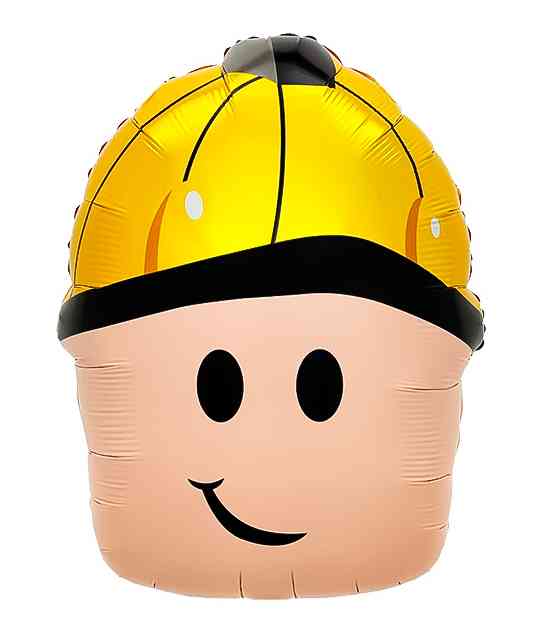 Шар фольга фигура Блоки Мальчик Герой (голова) 23" 58см FL