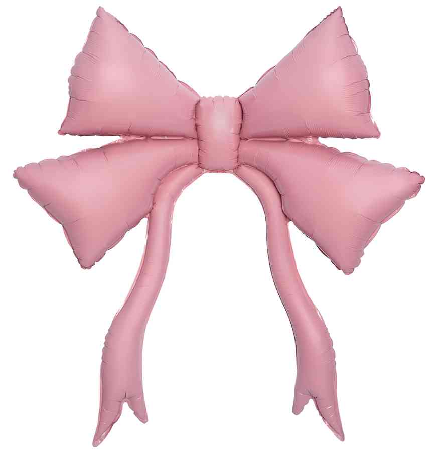 Шар фольга фигура Бант (надув воздухом) Розовый 47" 119см FL (упак)