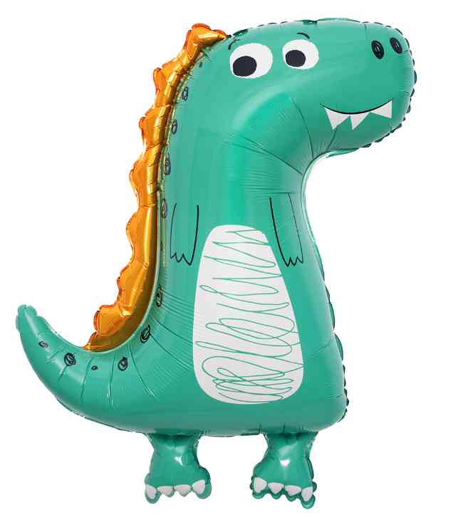 Шар фольга фигура Динозаврик Малыш Зеленый 28" 71см FL (упак)