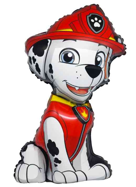 Шар фольга фигура Щенок Пожарный Маршалл (надув воздухом) 28" 71см FL (упак)