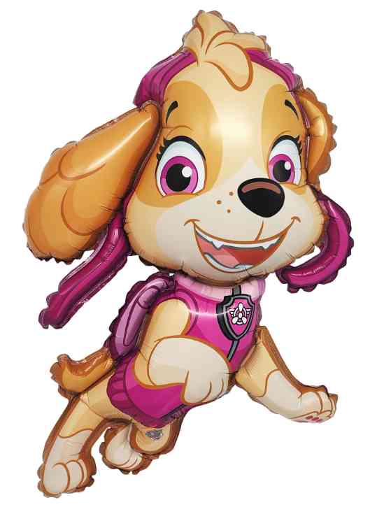 Шар фольга фигура Щенок Авиатор Скай (надув воздухом) 20" 51см FL (упак)