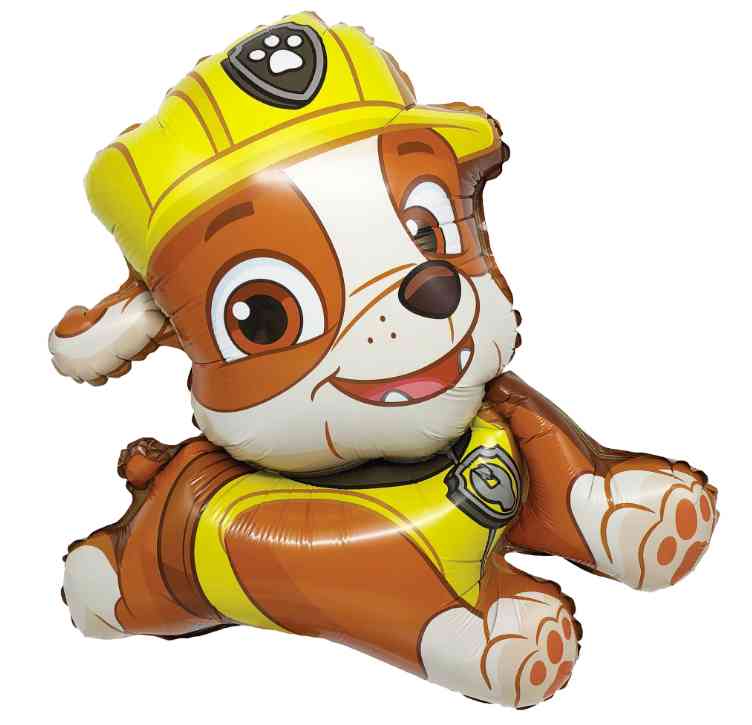 Шар фольга фигура Щенок Строитель Крепыш (надув воздухом) 22" 56см FL (упак)