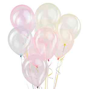 Шар латекс без рисунка 12"ВП кристалл Хрустальный Ассорти (50шт)