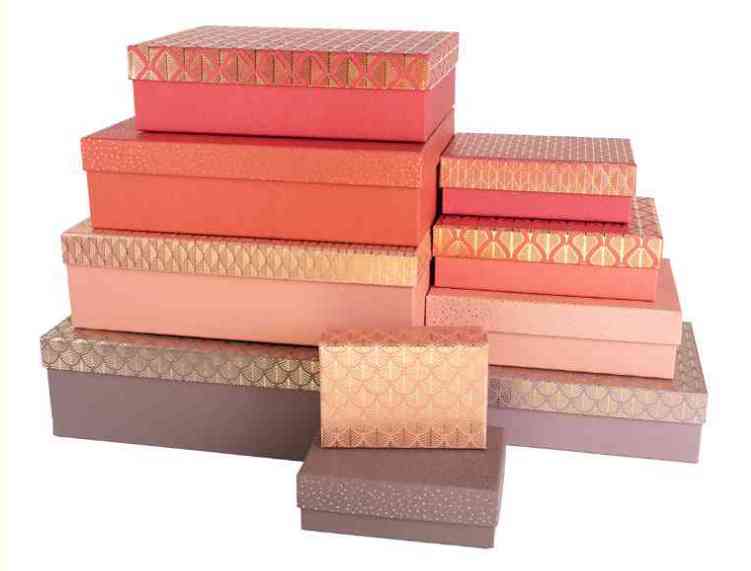 Коробка прямоугольник 17х12х5см Стильный декор Ассорти Металлик ДБ