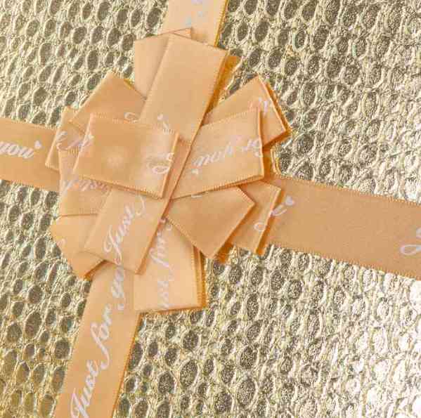 Коробка прямоугольник 29х22х13см Эффектный подарок Золото Металлик ДБ