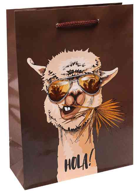 Пакет MS 14x20x6,5см Дерзкая лама Миленд