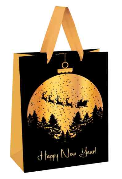 Пакет бумажный 18*23 см Santa's reindeer