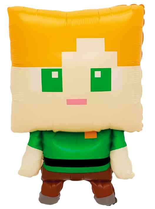 Шар фольга фигура Пиксельная девушка 26" 66см FL