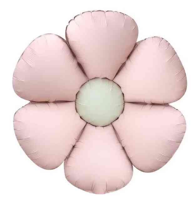 Шар фольга фигура Ромашка (надув воздухом) Розовый Сатин 24" 61смFL