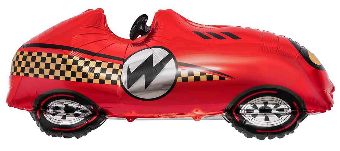 Шар фольга фигура Гоночная машина Формула 1 Красный 43" 109см FL (упак)