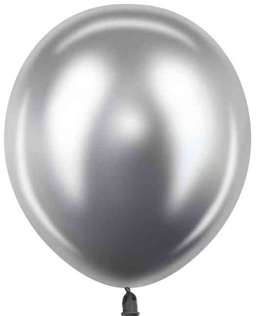 Шар латекс без рисунка 12"512 хром Серебро (50шт)