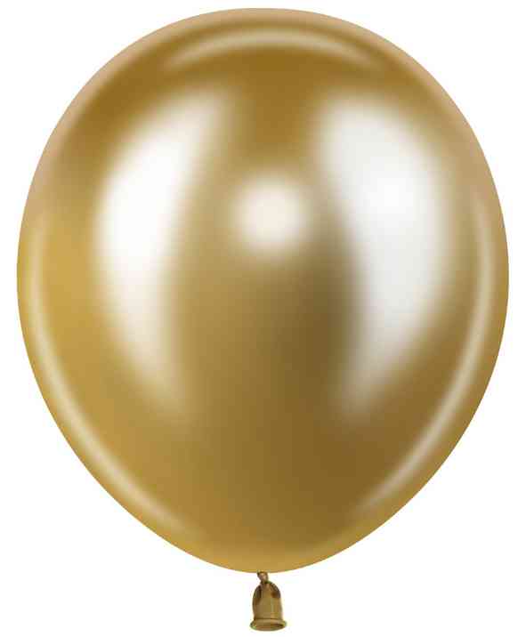 Шар латекс без рисунка 12"512 хром Золото (50шт)