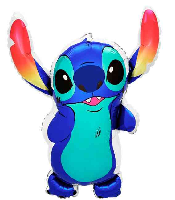 Шар фольга фигура Любимый монстрик Стич Яркие ушки Синий 31" 79см FL