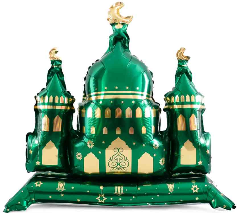 Шар фольга фигура на подставке Сказки Востока Дворец 35" 89смFL (упак)