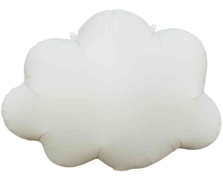 Шар фольга фигура Облако кремовое сатин большое 27" 69смFL (упак)