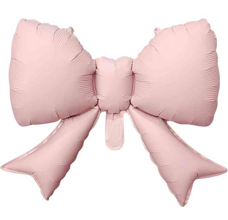 Шар фольга мини Бант розовый сатин 21" 53смFL