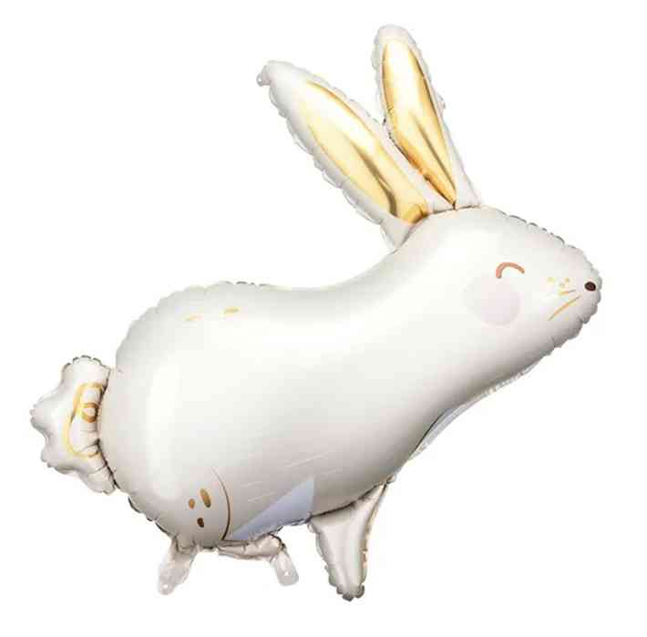 Шар фольга фигура Кролик White 28" 71см PD (упак)