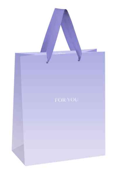 Пакет бумажный BC 18х23см For you Purple MESHU