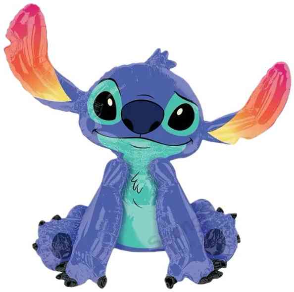 Шар фольга фигура AIR Стич 35" 88смАА (упак)