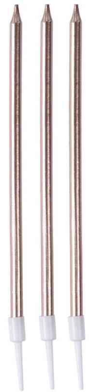 Свечи набор Розовое Золото 13см (уп12) ВЗ