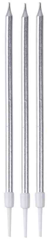 Свечи набор Серебро 13см (уп12) ВЗ