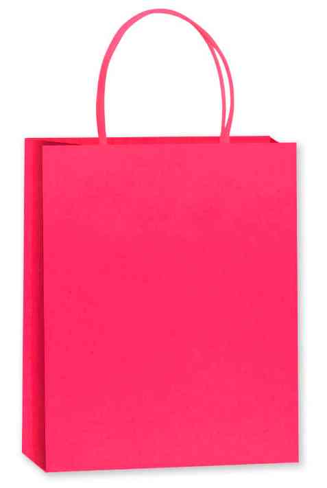 Пакет Крафт 120гр S 12х15см Ярко-розовый