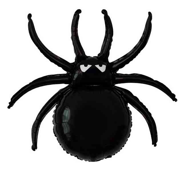 Шар фольга фигура Паук (надув воздухом) Черный 32" 81см FL (упак)