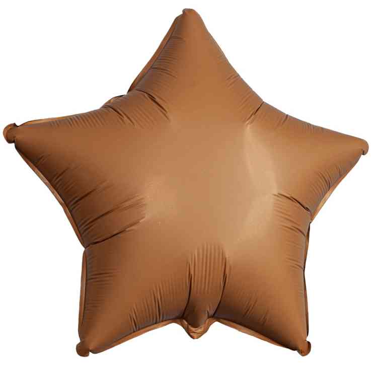 Шар фольга без рисунка 18"Fm звезда матовый Choco Brown Шоколадный 301500MCH